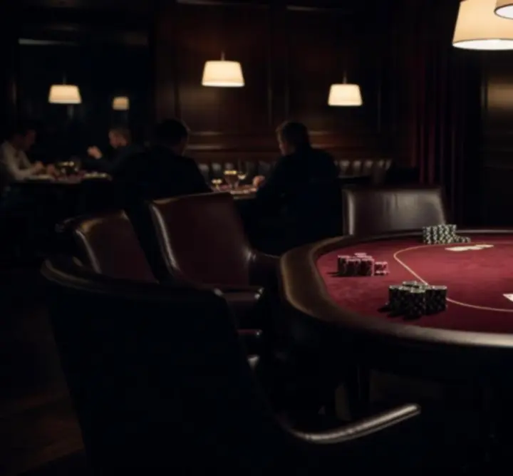 Kameralne ustawienie stołu pokerowego w restauracji Polska Food Circle